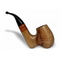 Cachimbo Itália Encerado com Anel de Madeira (Filtro Permanente) Piteira Chifre - 0152 PO